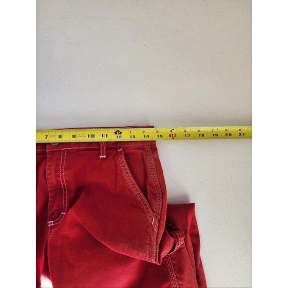 Dickies Pants Womens 29x30 Red Workwear Utility Hammer Loop Straight Rockabilly - Picture 11 of 16